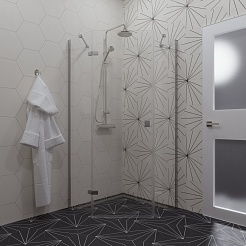 Triton Душевой уголок Сигма-Хром 90x90 – фотография-4